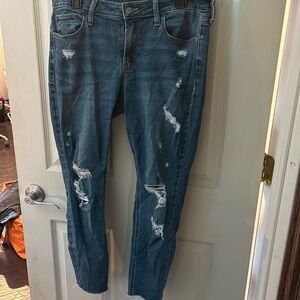Dark wash ripped jeans from Old Navy
